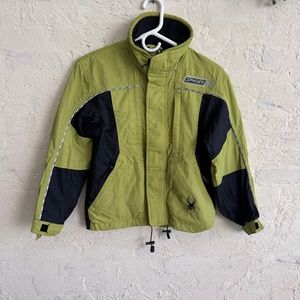 Spyder Youth Kids Girls Green/Black Winter Ski Jacket Size 10